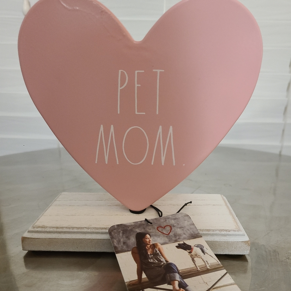Rae Dunn pet mom heart